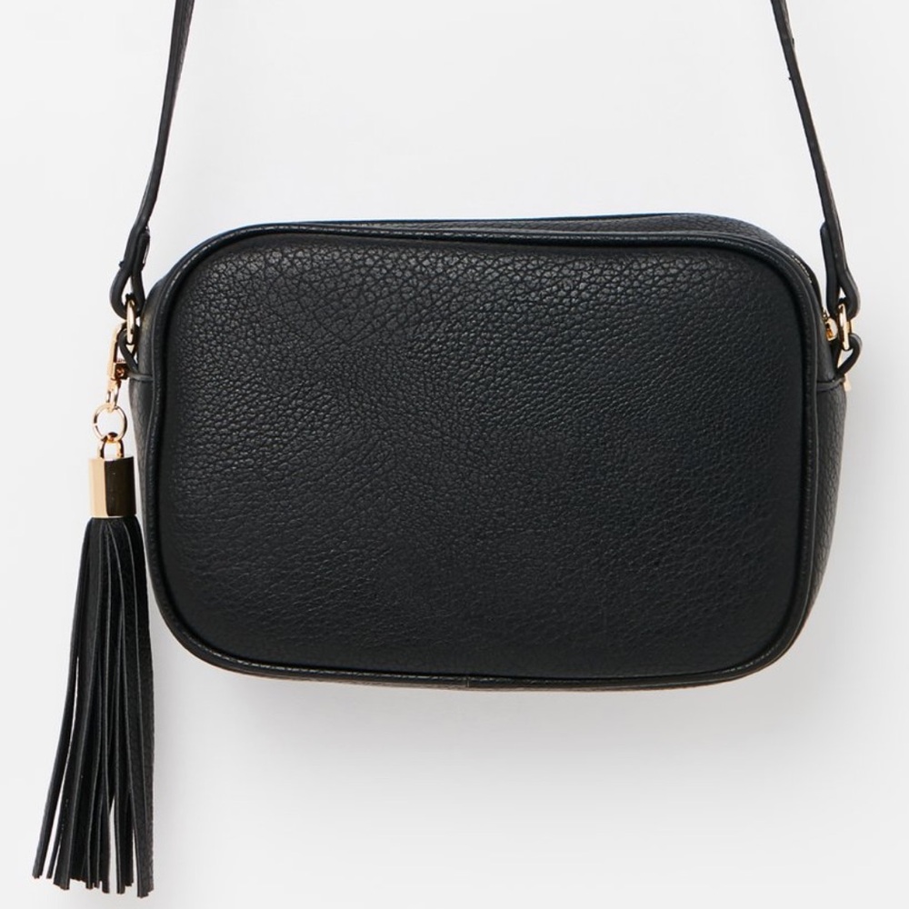 NEW Peta + Jain black crossbody bag with zipper - Picture 2 of 8